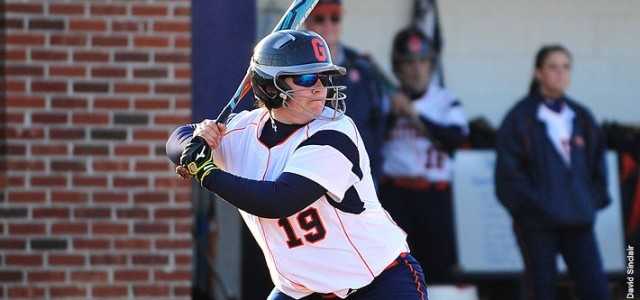Courtesy of GCC & M Sophomore Emily Hall blasted a three-run home run in the sixth inning of game two to help Gettysburg College earn a 3-0 victory and salvage...