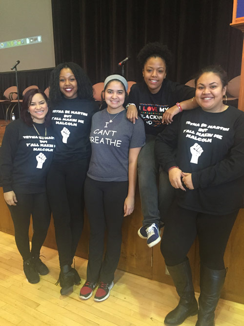 The town hall meeting to address racism was organized by students, including members of BSU, LASA, and GASA. Photo courtesy of the author.