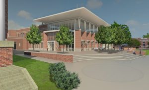 A rendering of the re-designed College Union Building (Photo courtesy of Gettysburg College)