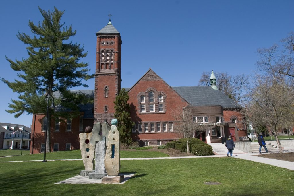 Brua Hall, home of Kline Theater, where the play "School of Lies" was performed. (Photo courtesy of Gettysburg College Communications and Marketing)