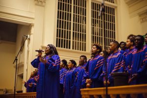 The Morgan State University Choir performs (Photo courtesy of Gettysburg College)
