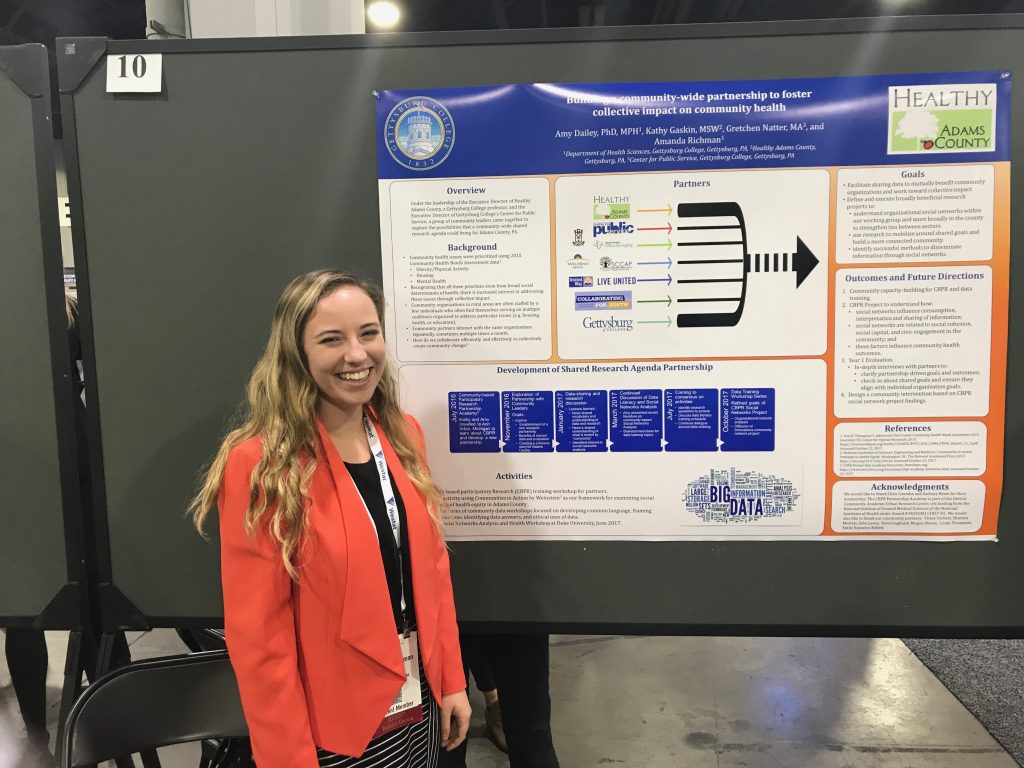 Amanda Richman '18 presents research (Photo provided)