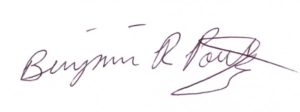 BP signature for letter