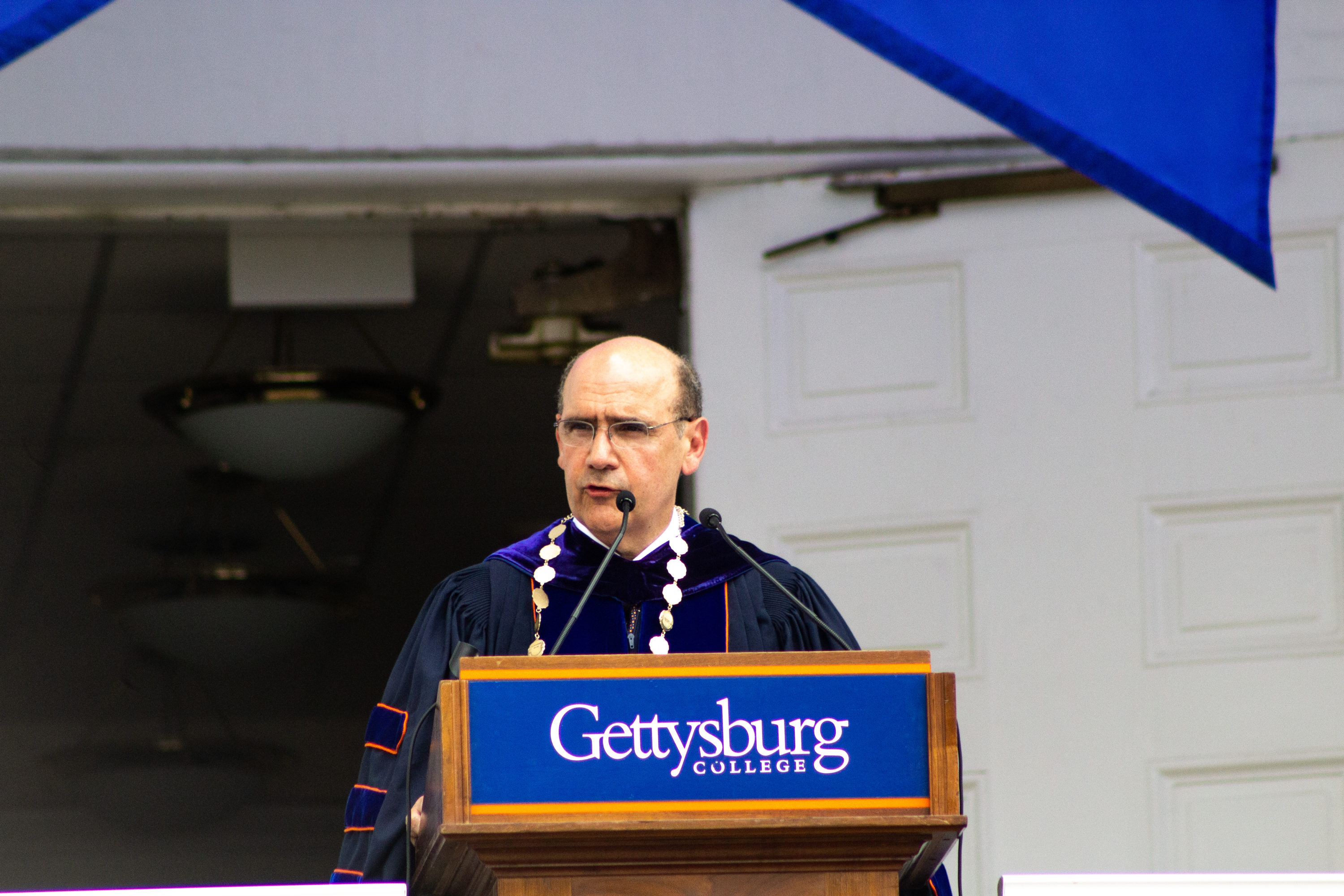 President Bob Iuliano speaks at the Installation Ceremony on Sep. 28, 2019 (Photo Allyson Frantz/The Gettysburgian)