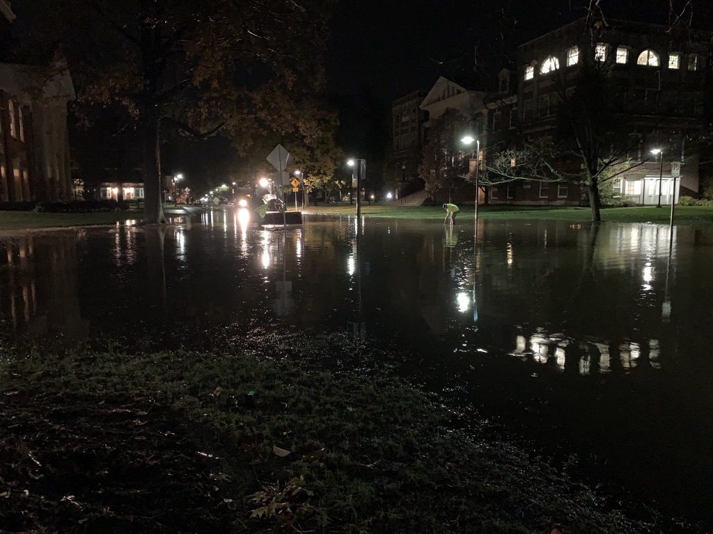 Torrential Rains Cause Flash Flooding on Campus Roads and Inside ...