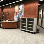 Pick up shelves. Courtesy of Musselman Library.