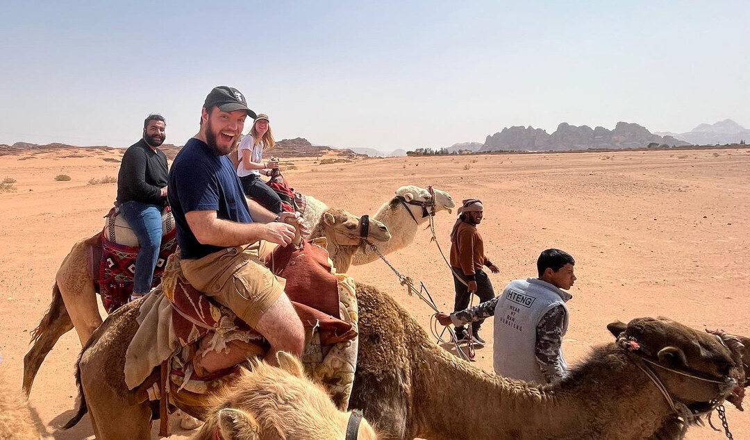 Matt Semon '23 studying abroad in Jordan (Photo provided)