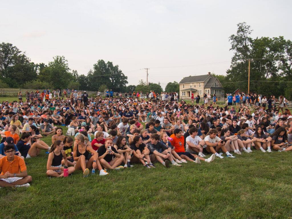 The Class of 2026 listened to speeches and the recitation of the Gettysburg Address at the Aug. 25, 2022 First-Year Walk (Photo George Malian/The Gettysburgian)