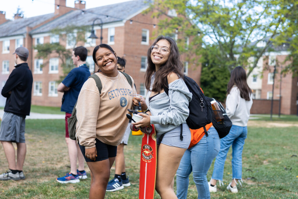 Students hang out at Friend Fest, hosted by Residential Education, on Sept. 22, 2022 (Photo Eric Lippe/The Gettysburgian).