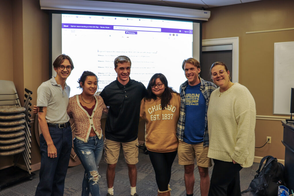 Student Senate's executive board for the fall 2022 semester (Photo Maggie Meehan/The Gettysburgian)