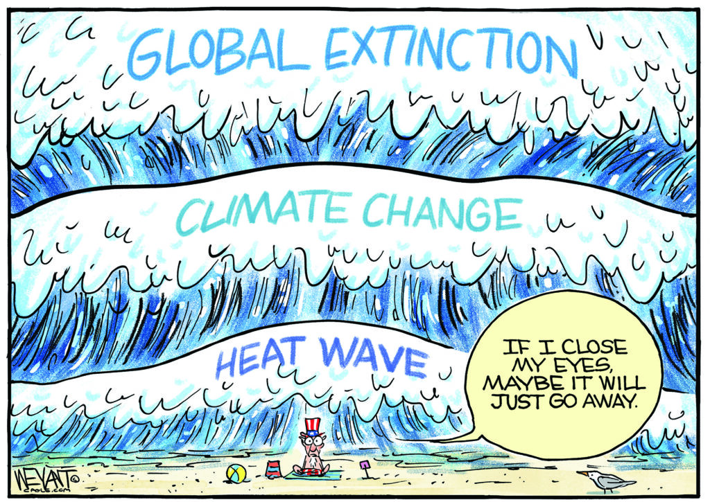 "Rising Tides" cartoon by Christopher Weyant '89 (Courtesy of Christopher Weyant)