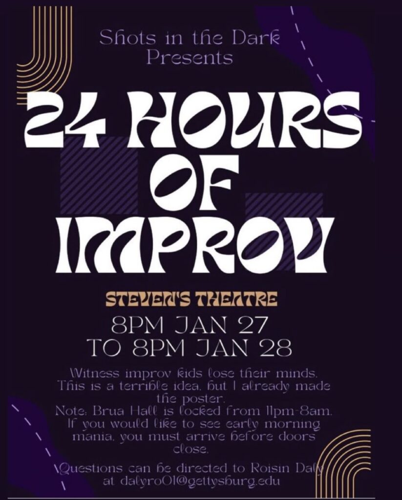 24 Hours of Improv Poster (Photo provided).