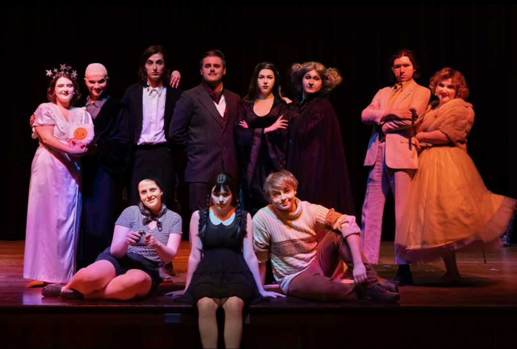 Cast of the Addams Family Musical (Photo Eric Lippe/The Gettysburgian)