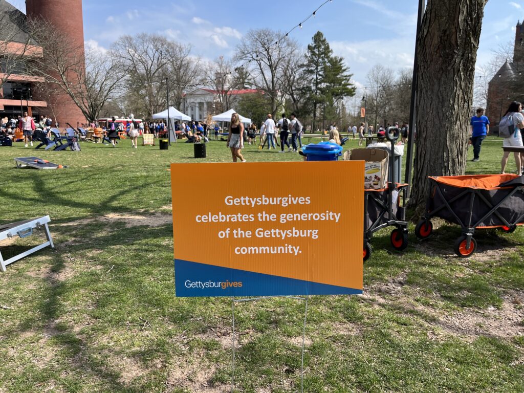 College holds Gettysburgives event outside on Stine Lake on Wednesday, April 5, 2023 (Photo Katie Oglesby/The Gettysburgian)