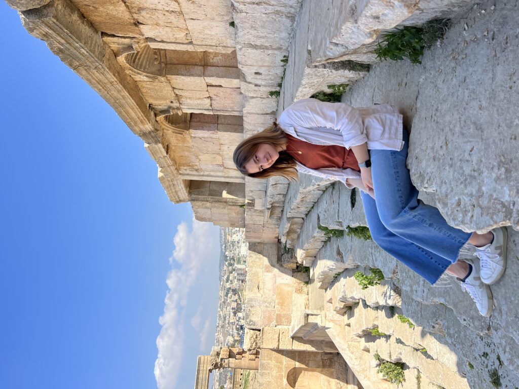Natalie Peck '24 studying abroad in Jordan (Photo provided)