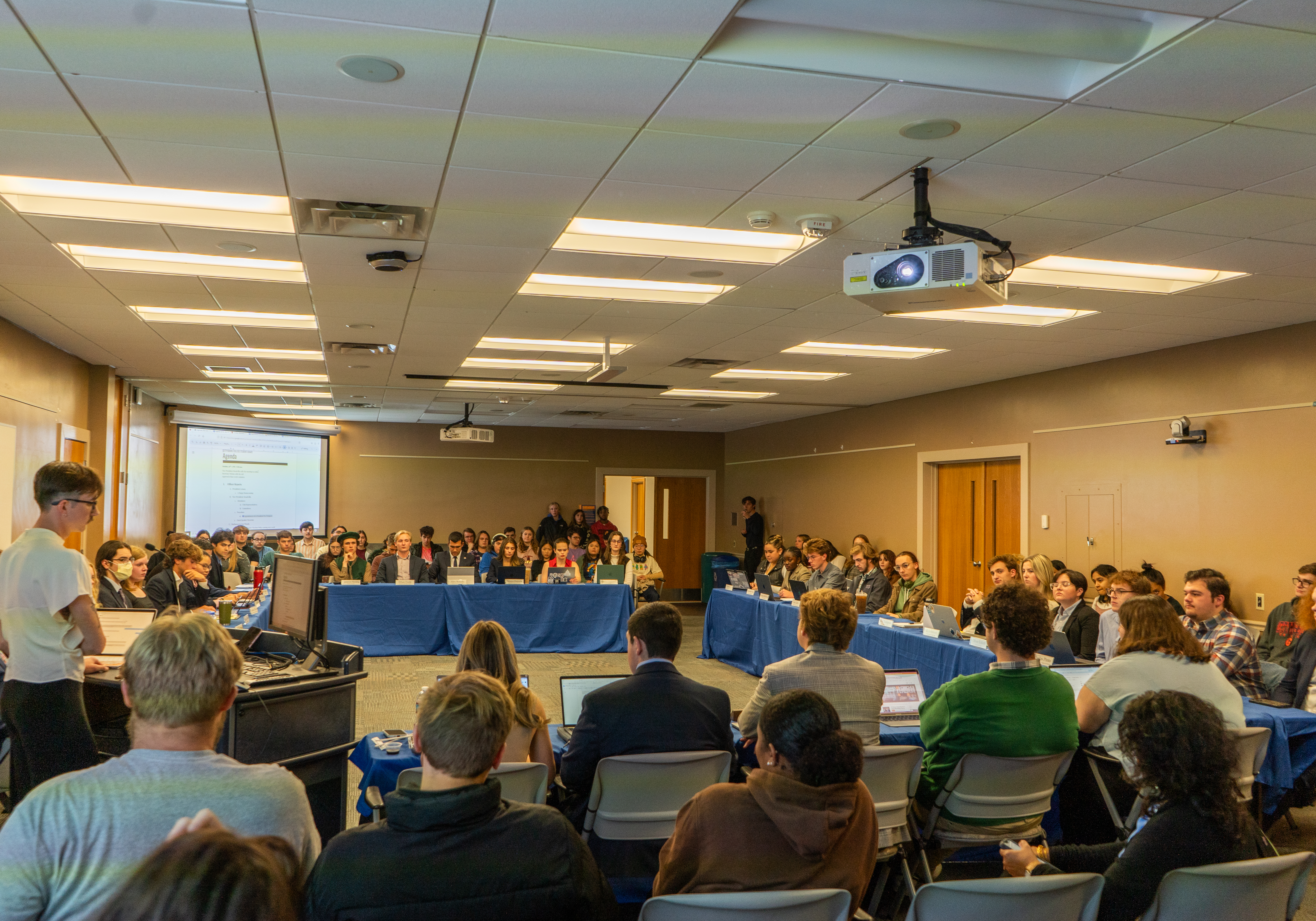 The Student Senate meeting on 10/16. (Photo William Oehler/The Gettysburgian)