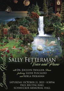 Sally Fetterman's Senior Recital Poster (Photo Courtesy of Sally Fetterman)