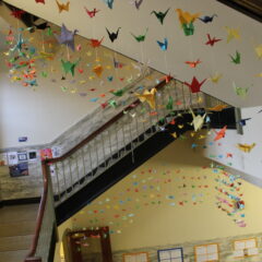 1,000 Paper Cranes on Display in Glatfelter Hall