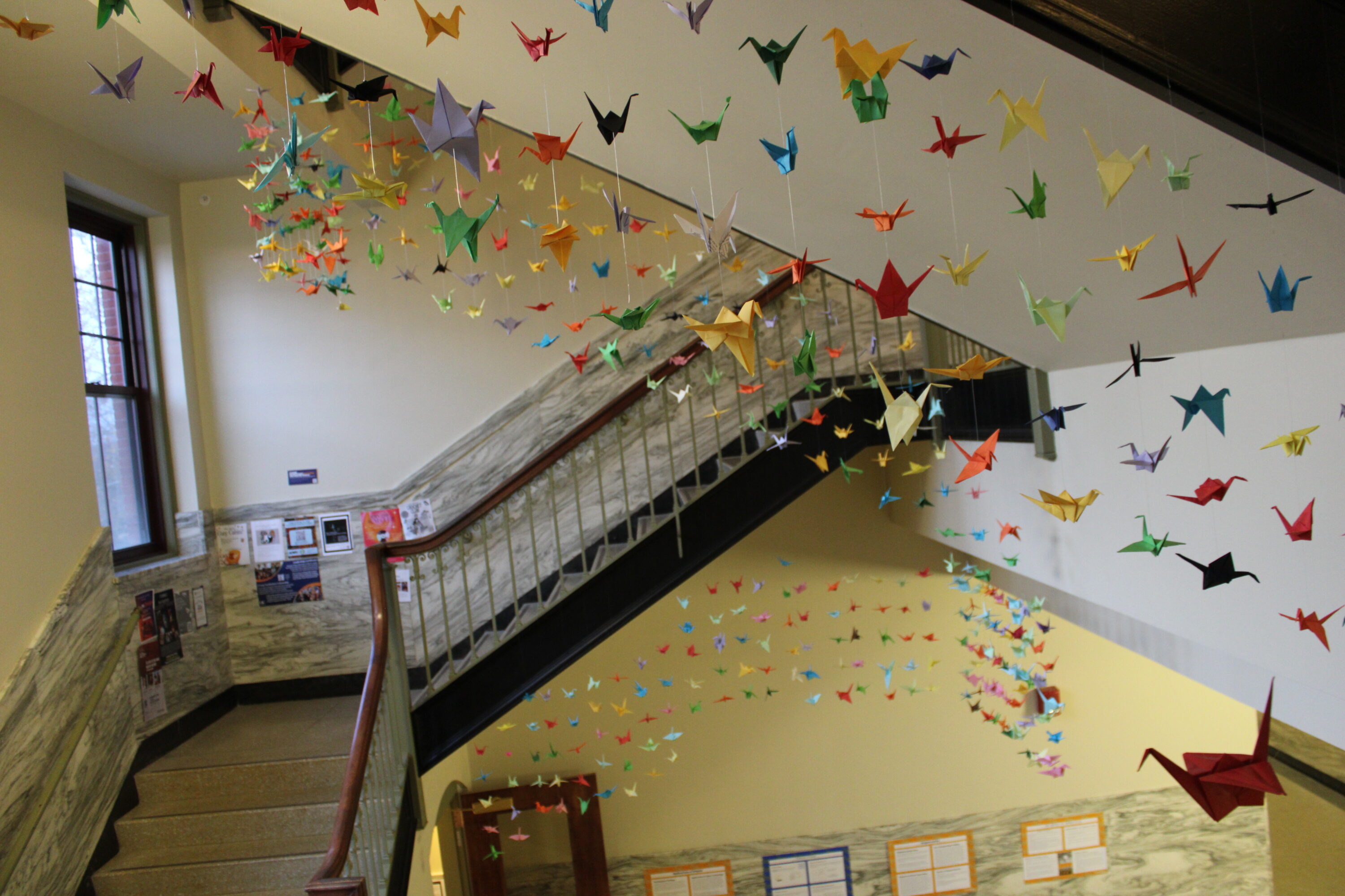 1,000 Paper Cranes on Display in Glatfelter Hall The Gettysburgian.