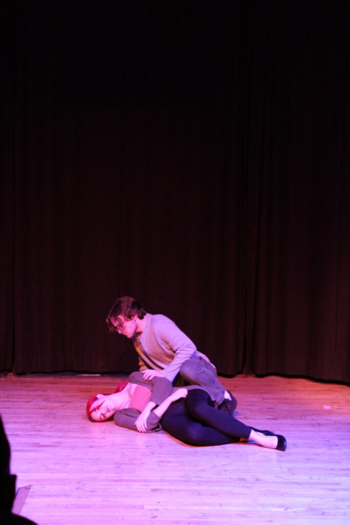 Students performing in the shorty play festival. (Photo Grace Jurchak/The Gettysburgian)