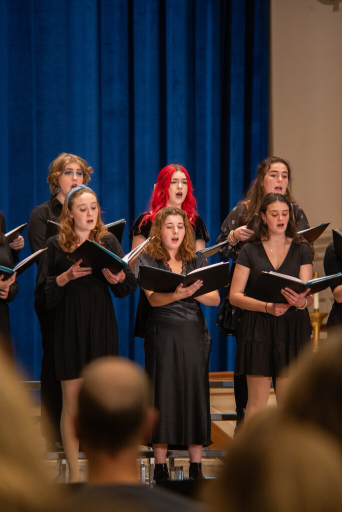 Students performing at "Credo: A Choral Concert." (Photo William Oehler/The Gettysburgian)