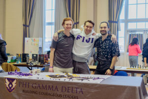 Fraternities and sororities also held tables at the event. (Photo William Oehler/The Gettysburgian)