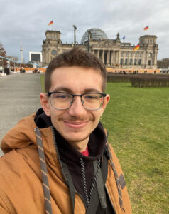 Vincent DiFonzo '25 in Berlin, Germany. (Photo Courtesy of Vincent DiFonzo)