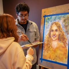 Communal Painting Session Held in Honor of Sara Gifford