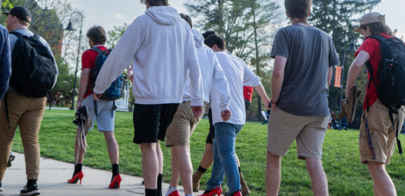 “Walk a Mile in Her Shoes” Event Held on Stine Lake