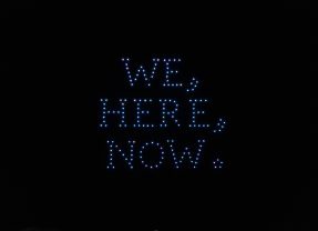 College Marks Public Launch of We, Here, Now. Comprehensive Campaign with Drone Show over Homecoming Weekend
