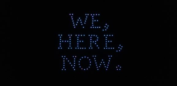 College Marks Public Launch of We, Here, Now. Comprehensive Campaign with Drone Show over Homecoming Weekend