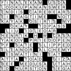 Crossword ANSWERS, Apr. 2022 Issue
