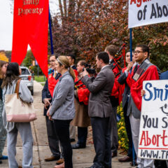 Impromptu Abortion Protest and Student Counter-Protest Occurs Outside Servo