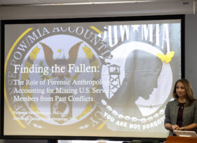 Anthropology Department Hosts Forensic Anthropologist for ‘Finding the Fallen’ Lecture