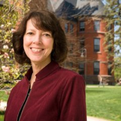 President Janet Morgan Riggs announces plans for improved sustainability efforts