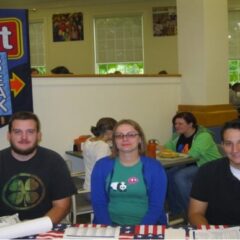 Photo: College Democrats host voter registration drive at Eat & Speak