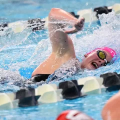 Swimming Smashes Records at Centennial Conference Meet